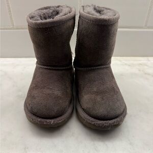 UGG Charcoal Fleece-Lined Boots